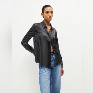 Reformation Sky Relaxed Silk Top